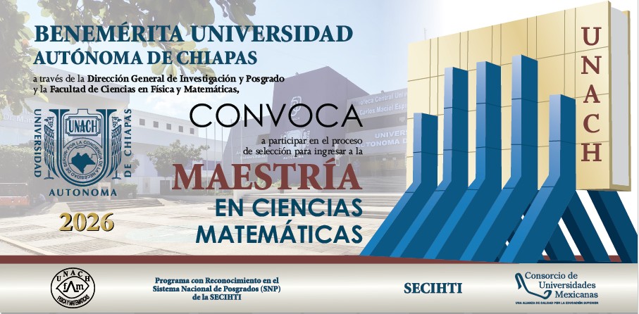 Convocatoria Maestría en Ciencias Matemáticas 2026